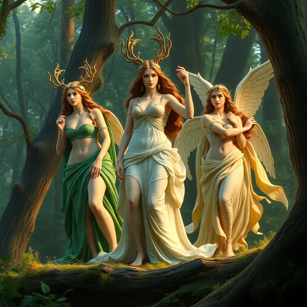 Artemis and the Nymphs: Guardians of the Forests