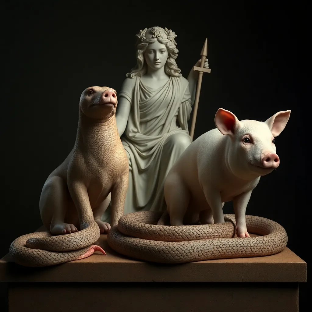 Demeter’s Sacred Animals: The Role of Snakes and Pigs in Her Worship