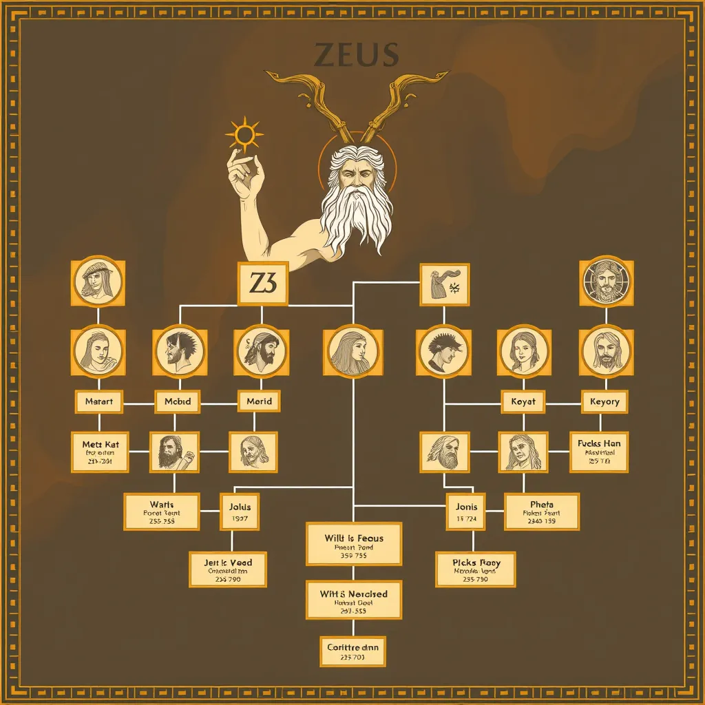 The Myths of Zeus and His Children: A Family Tree of the Gods