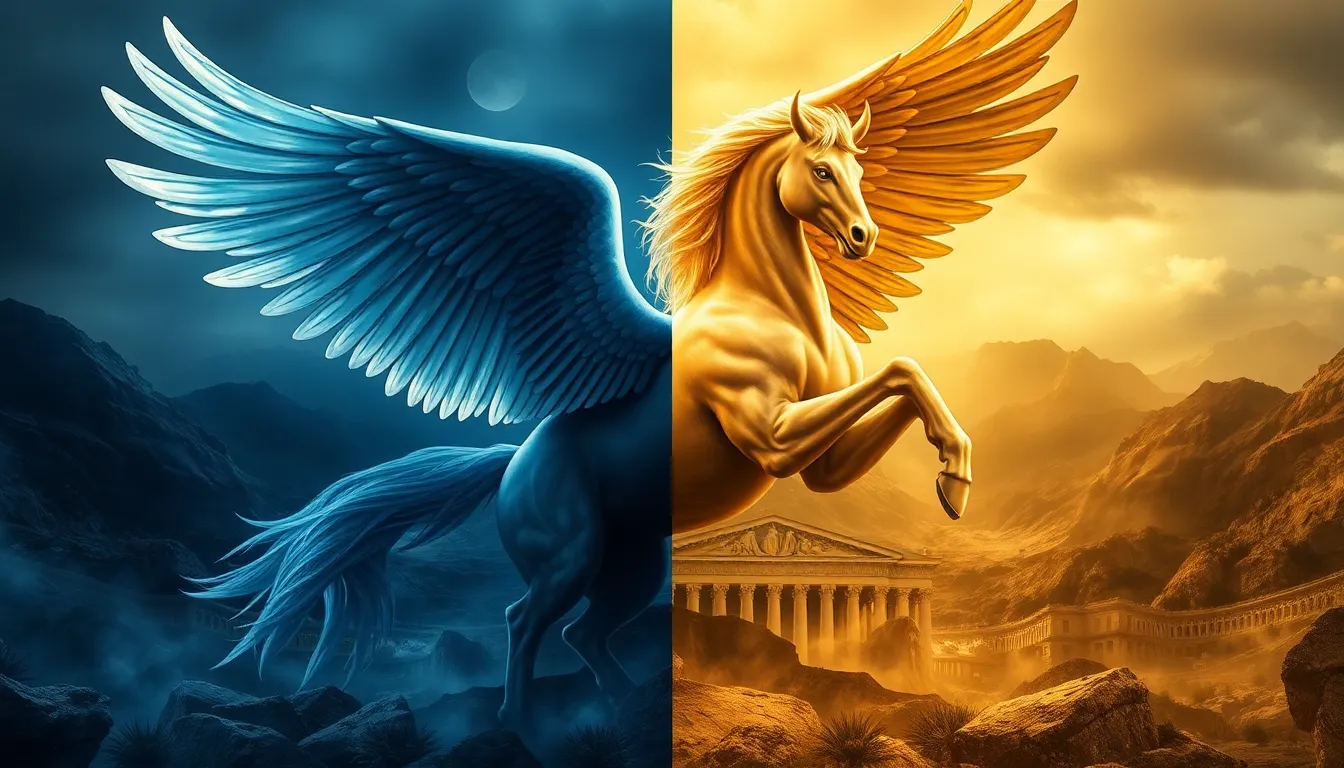 The Dual Nature of Pegasus: A Study of Light and Darkness in Myth