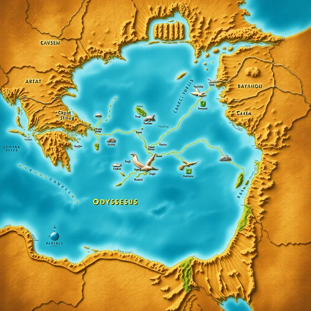 The Geography of Odysseus’s Journey: Mapping the Odyssey