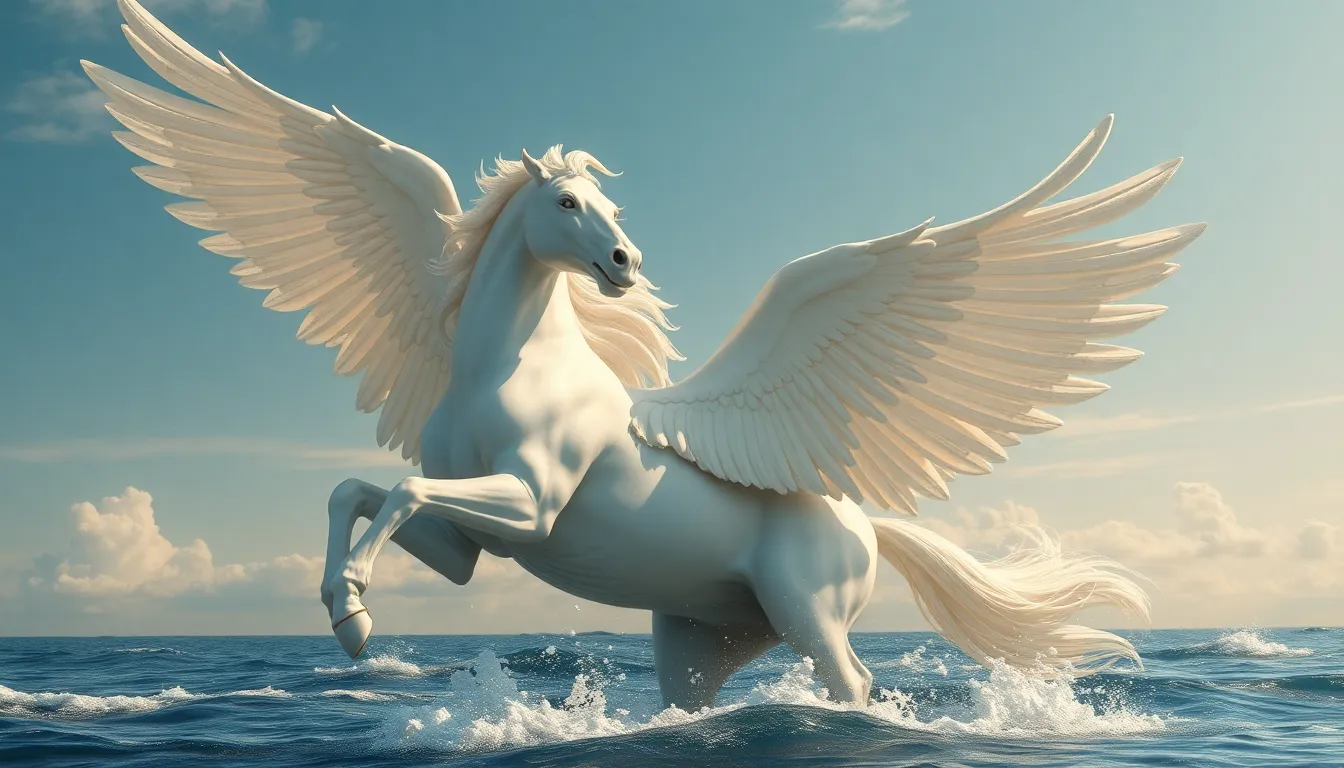 The Role of Pegasus in the Myths of the Sea