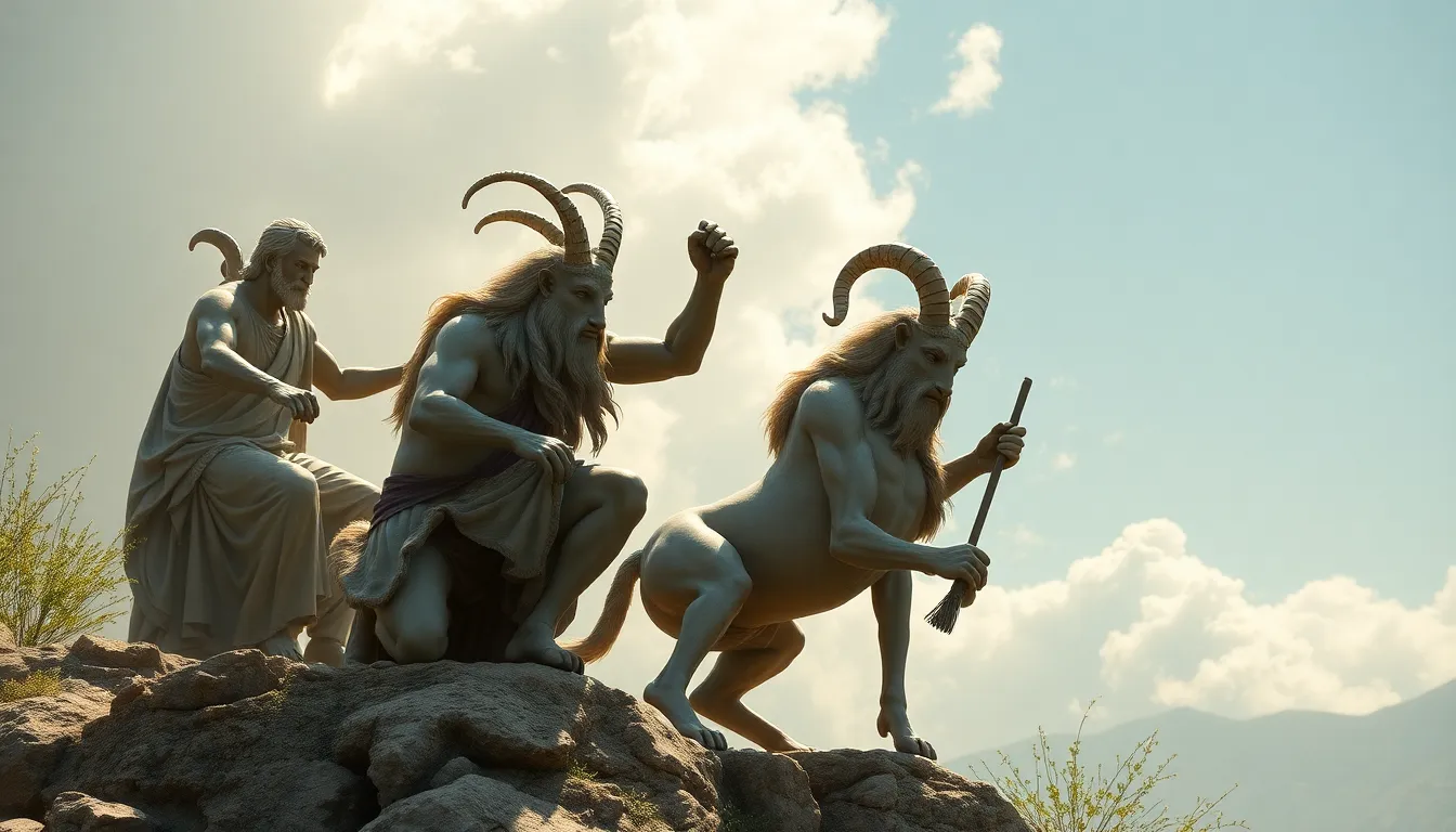 The Role of Satyrs in the Dynamics of Greek Mythological Conflicts