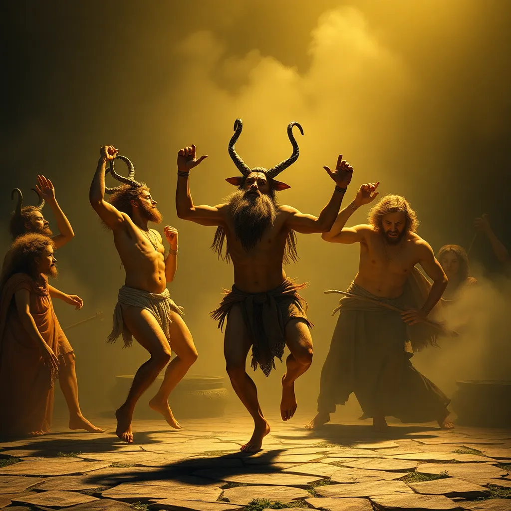 The Satyr’s Dance: Mythological Creatures and Their Celebrations