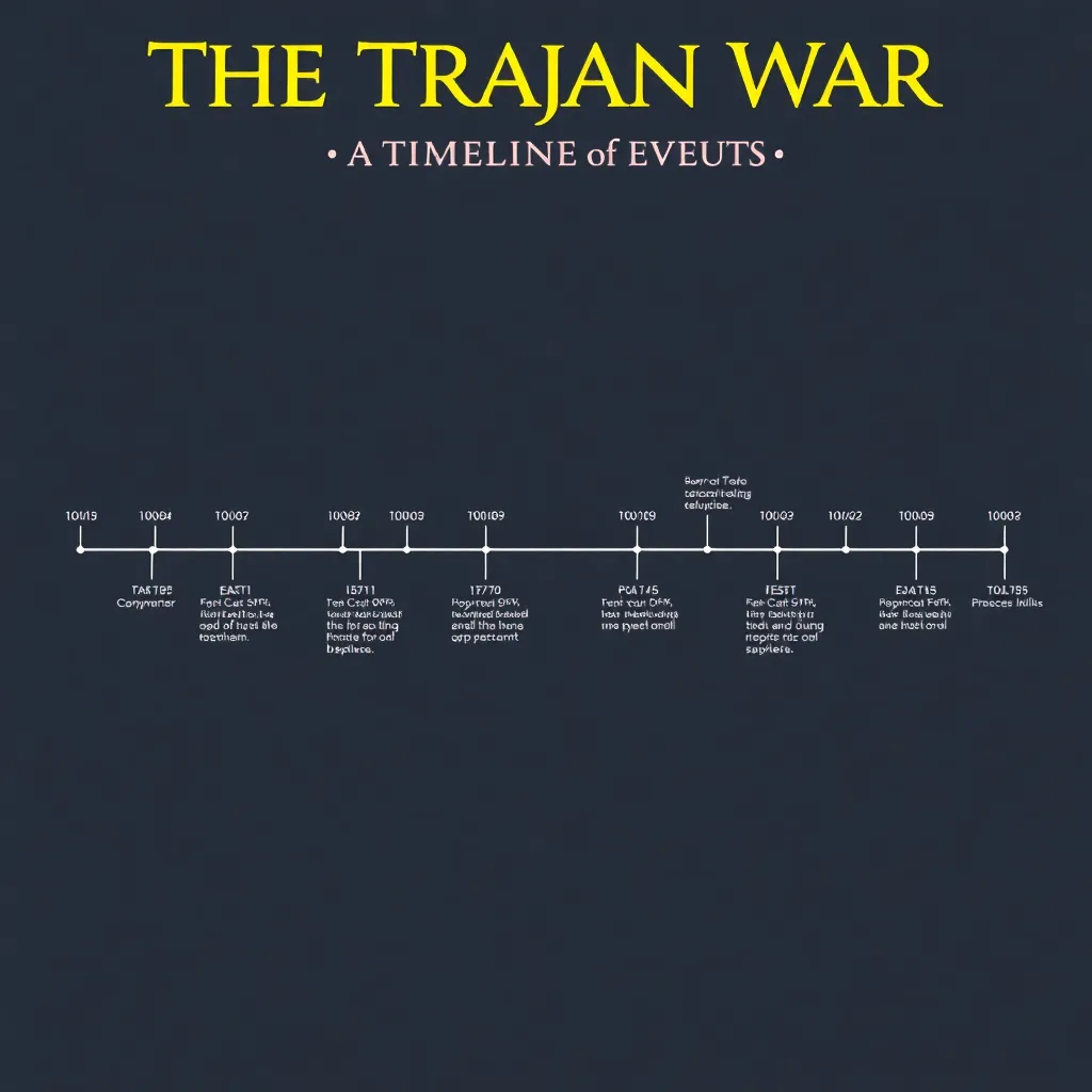 The Trojan War: A Timeline of Events from Start to Finish