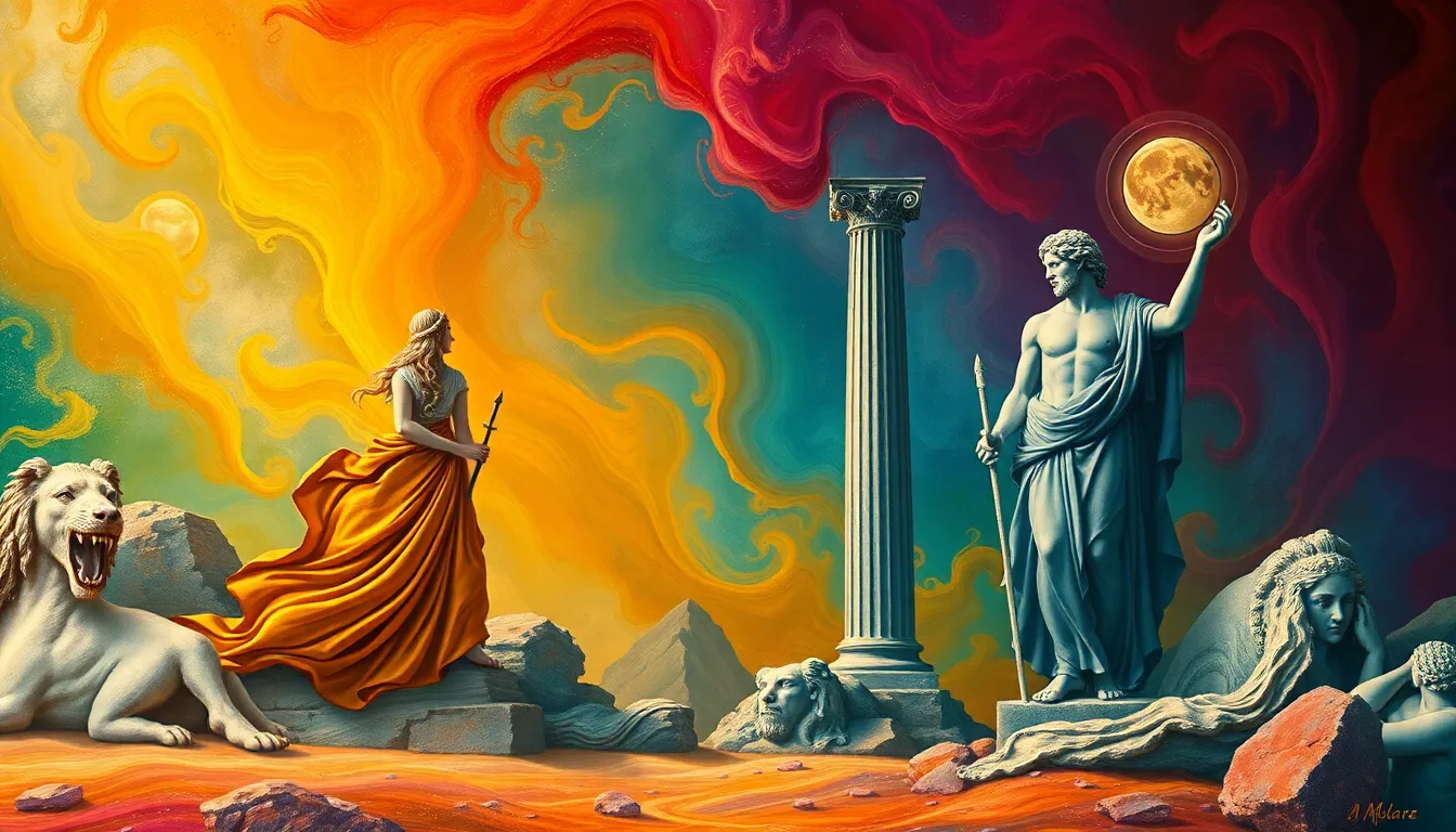 The Palette of the Gods: Color Symbolism in Greek Mythology Art