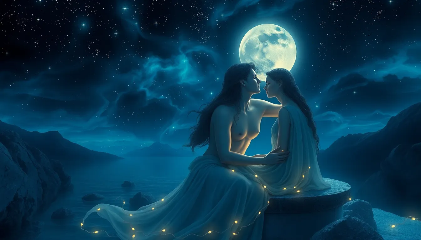 The Enchanted Love of Selene and Endymion: A Nighttime Romance