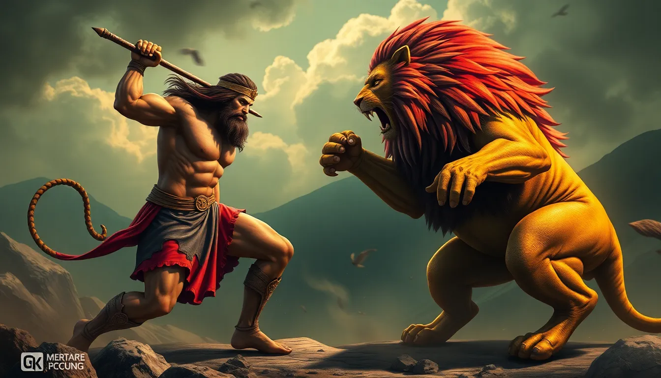 The Legendary Duel: Hercules vs. the Lion