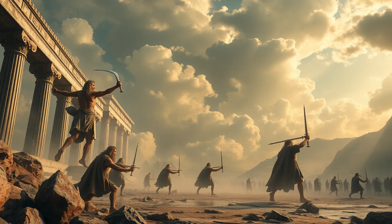 The War Between the Gods and Giants: A Mythological Overview